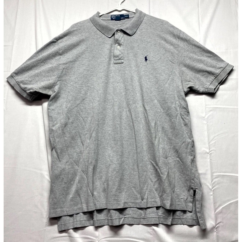 Polo Ralph Lauren Polo Shirt Men 2XL Gray Embroidered Pony Logo Golf Performance